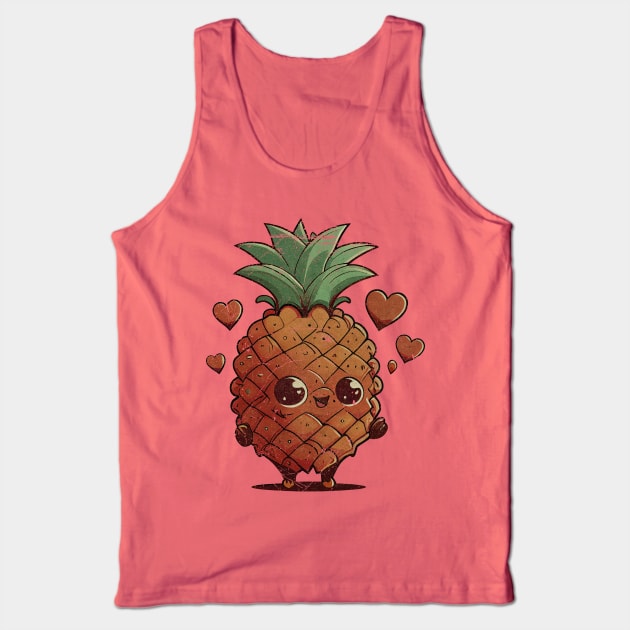 Pineapple In Love Tank Top by All-About-Words